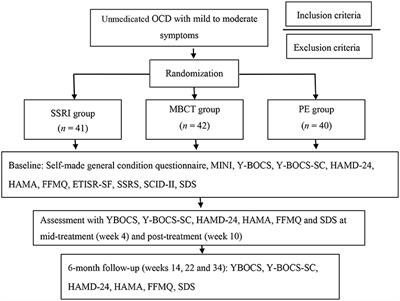 Mindfulness-Based Cognitive Therapy for Unmedicated Obsessive-Compulsive Disorder: A Randomized Controlled Trial With 6-Month Follow-Up